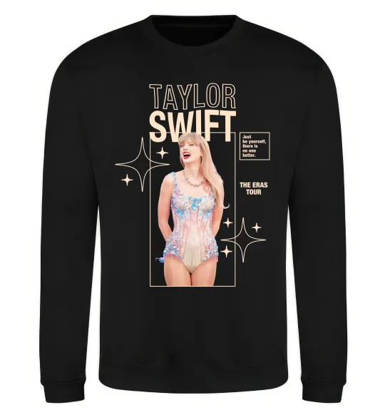 Свитшот Just be yourself Taylor Swift Черный фото