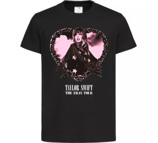 Детская футболка Taylor Swift heart Черный фото