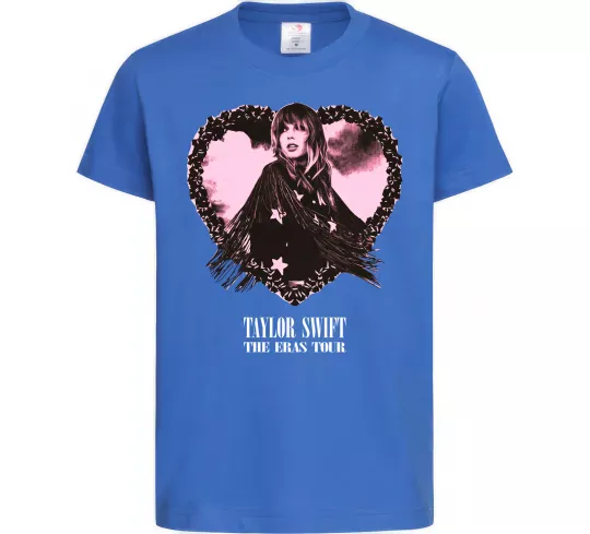 Детская футболка Taylor Swift heart Ярко-синий фото