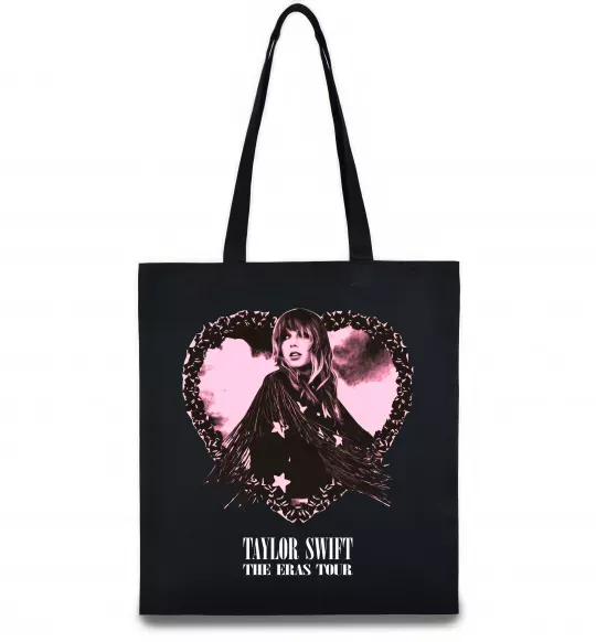 Еко-сумка Taylor Swift heart Чорний фото