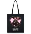 Еко-сумка Taylor Swift heart Чорний фото