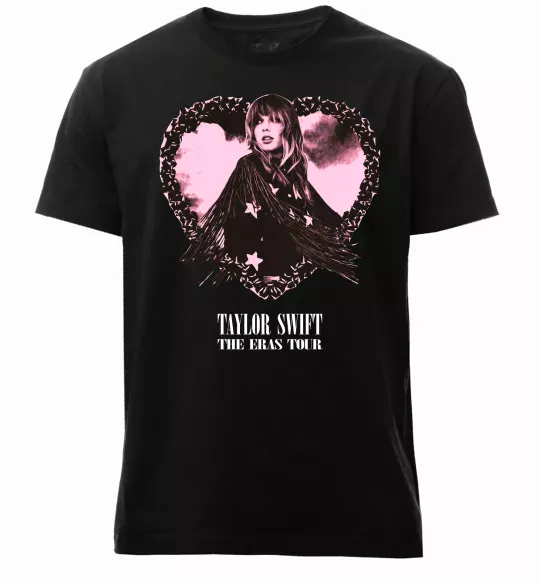 Чоловіча преміум футболка Taylor Swift heart Чорний фото