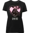 Жіноча преміум футболка Taylor Swift heart Чорний фото