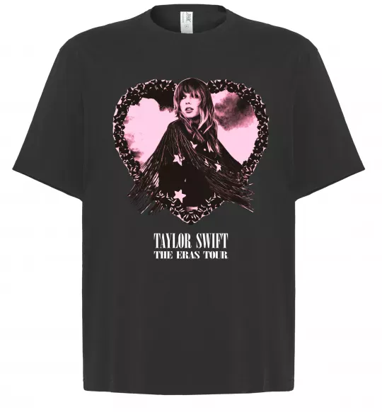 Футболка Оверсайз Taylor Swift heart Черный фото