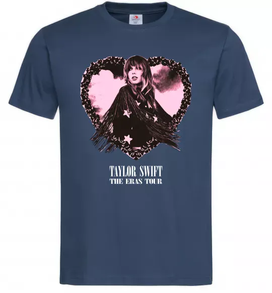 Чоловіча футболка Taylor Swift heart Темно-синій фото