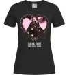 Жіноча футболка Taylor Swift heart Чорний фото