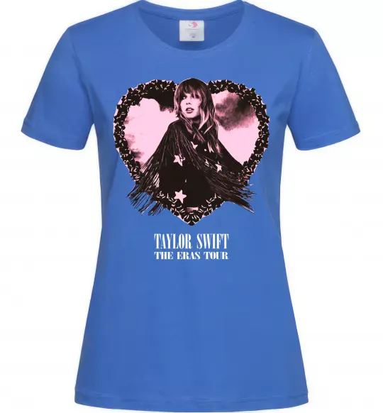 Жіноча футболка Taylor Swift heart Яскраво-синій фото