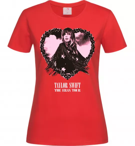 Жіноча футболка Taylor Swift heart Червоний фото