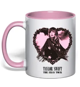 Чашка с цветной ручкой Taylor Swift Speak now Нежно розовый фото