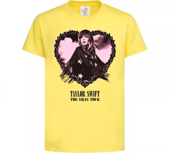 Детская футболка Taylor Swift heart Лимонный фото