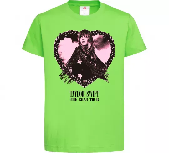 Детская футболка Taylor Swift heart Лаймовый фото