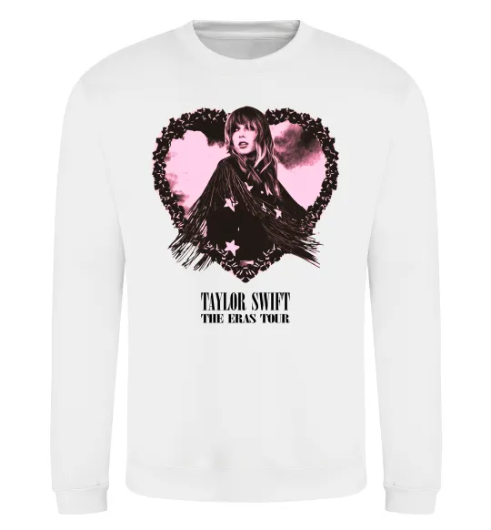 Світшот Taylor Swift heart Білий фото