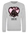 Свитшот Taylor Swift heart Серый меланж фото