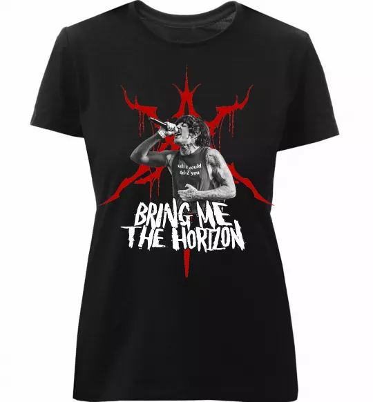 Жіноча преміум футболка Олівер Сайкс Чорний фото