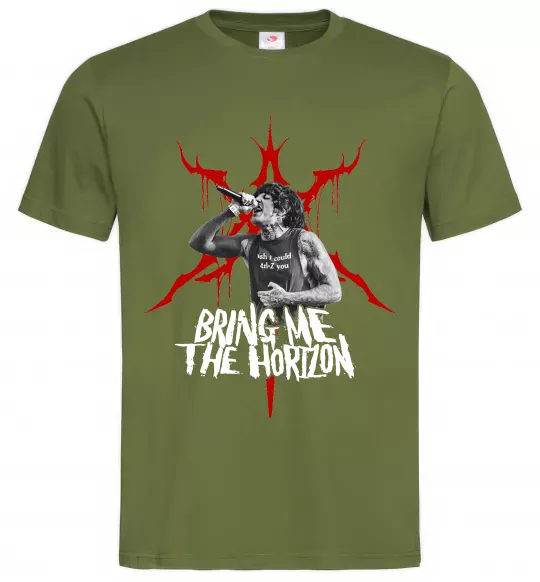 Мужская футболка Олівер Сайкс Оливковый фото