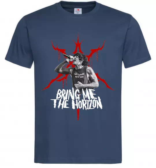 Мужская футболка Олівер Сайкс Темно-синий фото