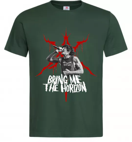 Мужская футболка Олівер Сайкс Темно-зеленый фото