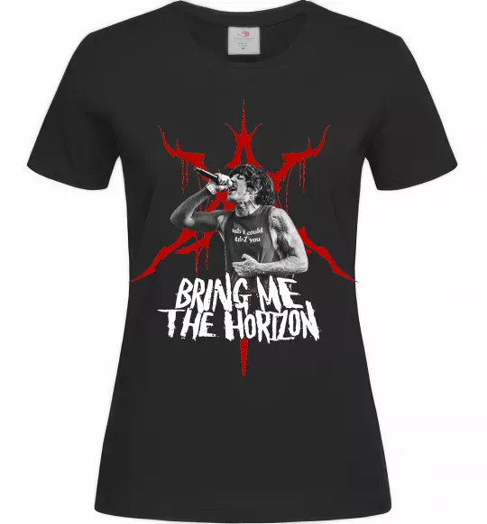 Жіноча футболка Олівер Сайкс Чорний фото