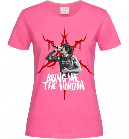 Жіноча футболка Олівер Сайкс Яскраво-рожевий фото