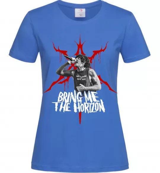 Жіноча футболка Олівер Сайкс Яскраво-синій фото