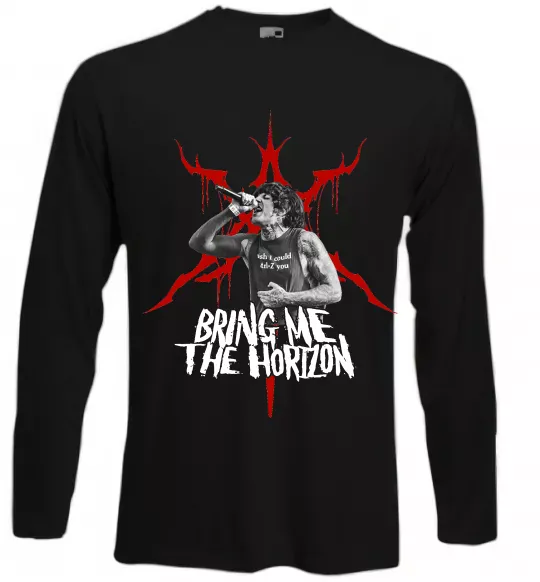 Лонгслив Олівер Сайкс Черный фото