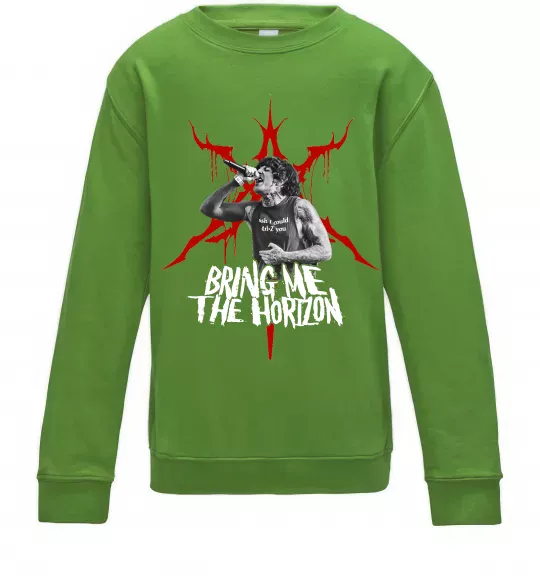 Детский Свитшот Олівер Сайкс Лаймовый фото