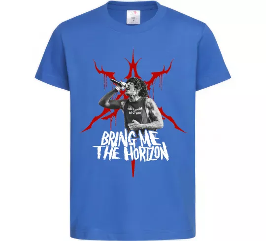 Детская футболка Олівер Сайкс Ярко-синий фото