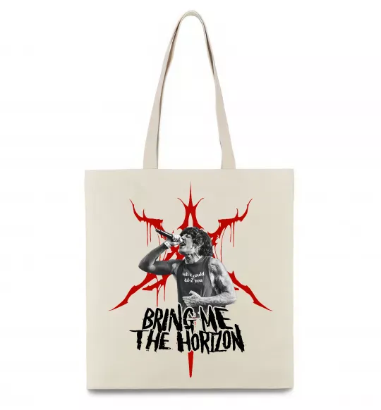 Эко-сумка Олівер Сайкс Бежевый фото