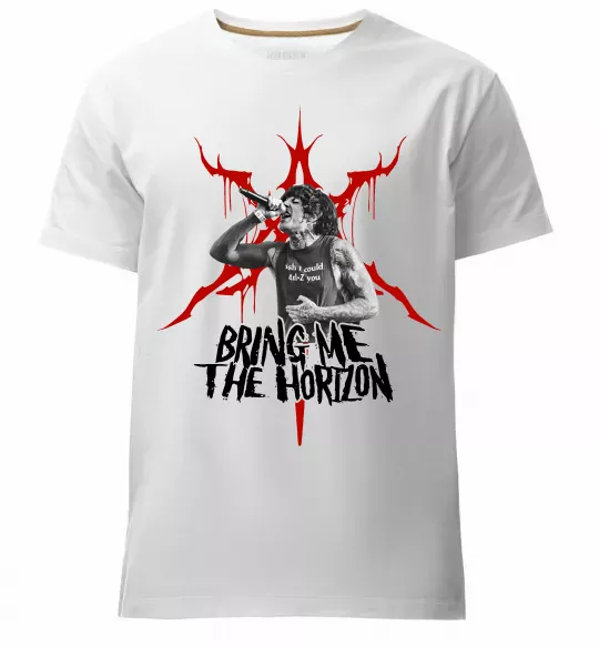 Чоловіча преміум футболка Олівер Сайкс Білий фото