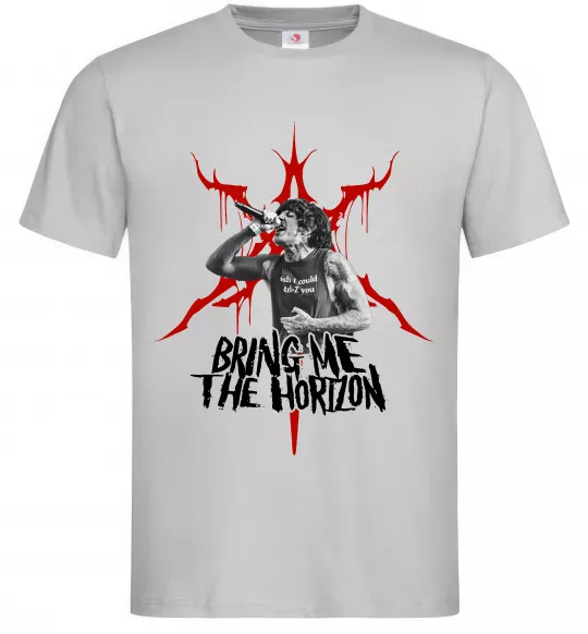 Мужская футболка Олівер Сайкс Серый фото