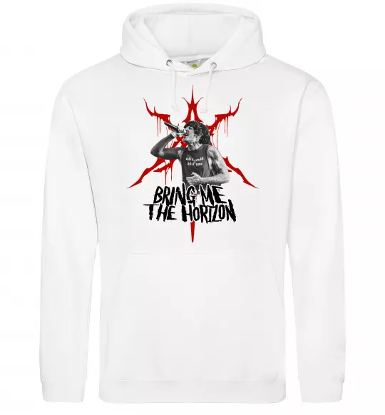 Женская толстовка (худи) Олівер Сайкс Белый фото