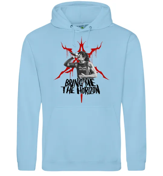 Жіноча толстовка (худі) Олівер Сайкс Блакитний фото