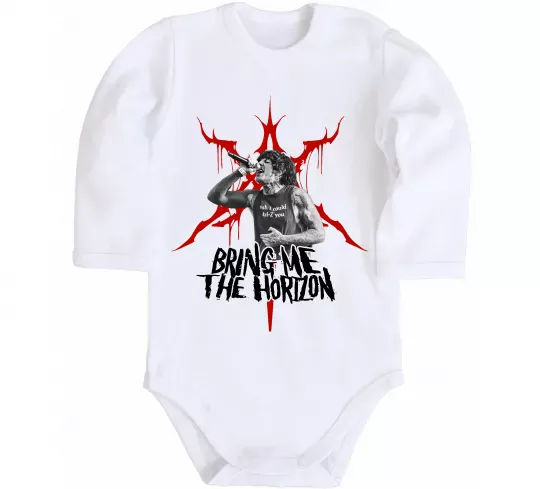 Дитячий бодік Олівер Сайкс Білий фото