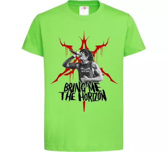 Детская футболка Олівер Сайкс Лаймовый фото