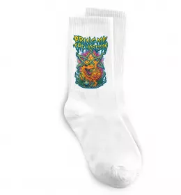 Носки Weed dino Bring me the Horizon Белый фото