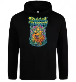 Чоловіча толстовка (худі) Weed dino Bring me the Horizon Чорний фото