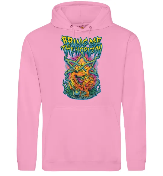 Жіноча толстовка (худі) Weed dino Bring me the Horizon Рожевий фото