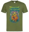 Мужская футболка Weed dino Bring me the Horizon Оливковый фото