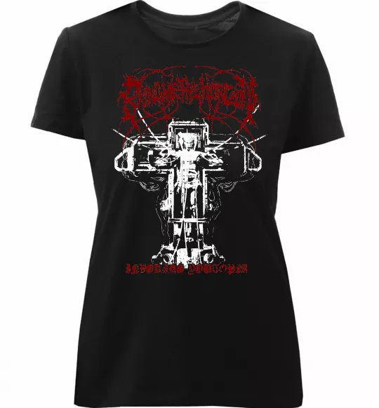 Жіноча преміум футболка Soul like a cemetery Чорний фото