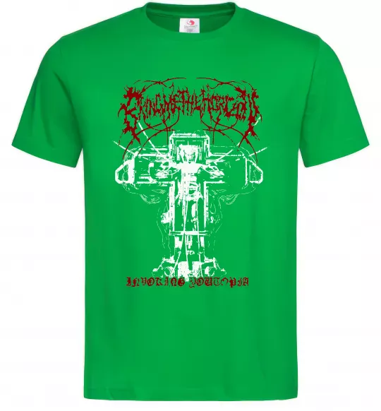 Мужская футболка Soul like a cemetery Зеленый фото