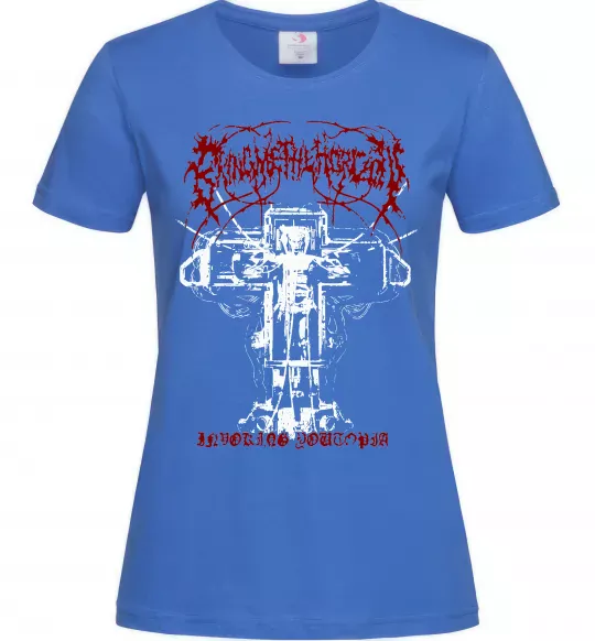 Жіноча футболка Soul like a cemetery Яскраво-синій фото