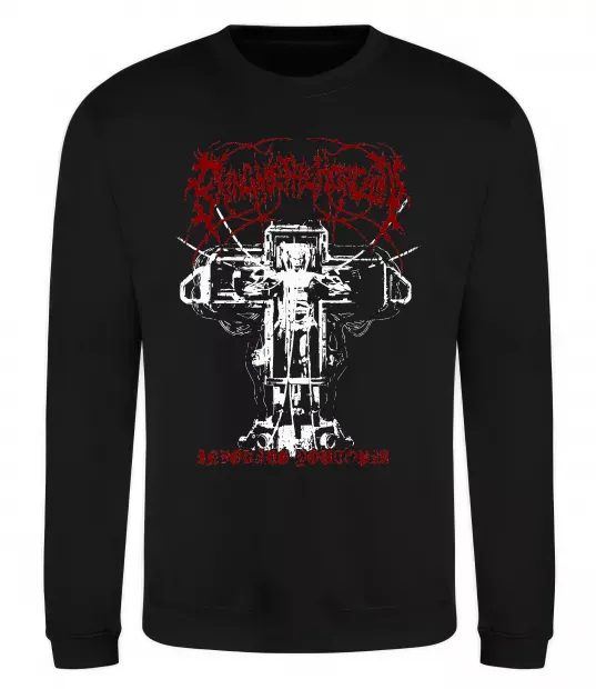 Світшот Soul like a cemetery Чорний фото