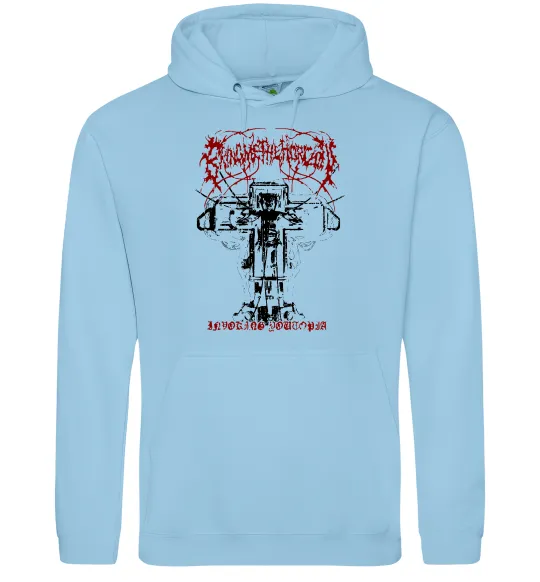 Мужская толстовка (худи) Soul like a cemetery Голубой фото