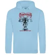 Мужская толстовка (худи) Soul like a cemetery Голубой фото