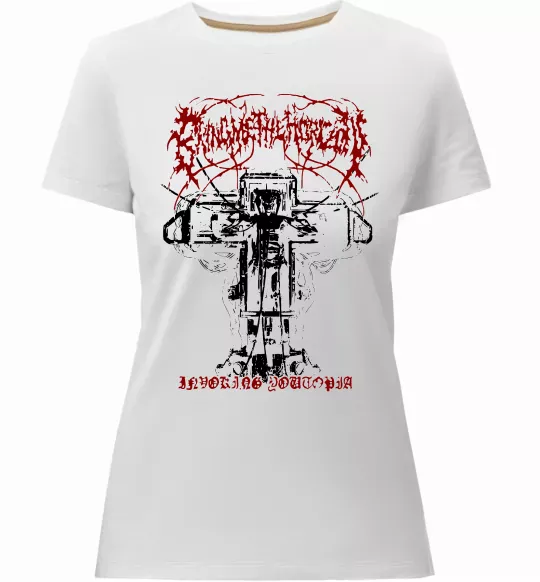 Жіноча преміум футболка Soul like a cemetery Білий фото