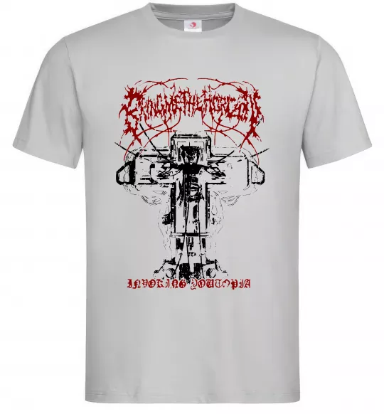 Мужская футболка Soul like a cemetery Серый фото