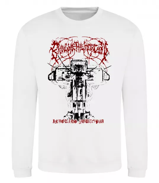 Світшот Soul like a cemetery Білий фото