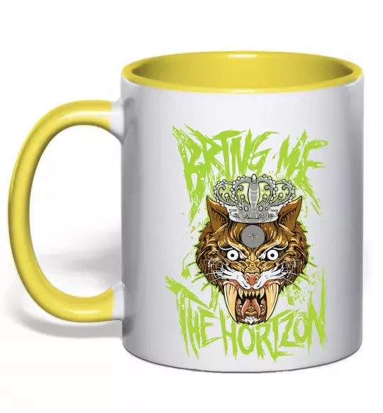 Чашка з кольоровою ручкою Puma Bring me the Horizon Сонячно жовтий фото