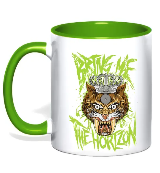 Чашка з кольоровою ручкою Puma Bring me the Horizon Лаймовий фото