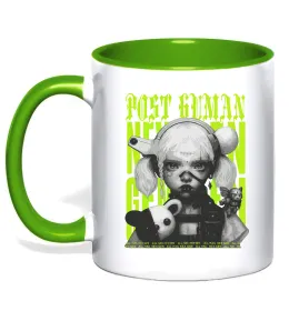 Чашка з кольоровою ручкою